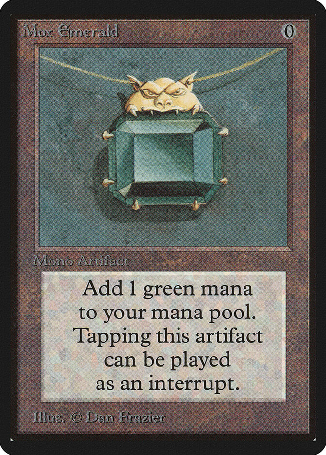 Mox Emerald card front