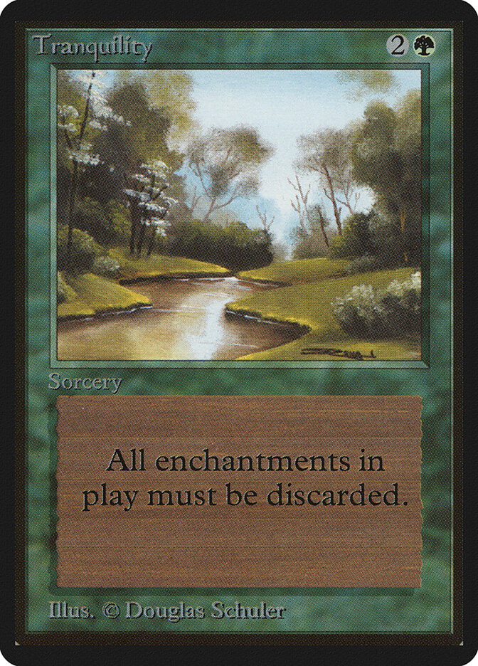 Tranquility card front