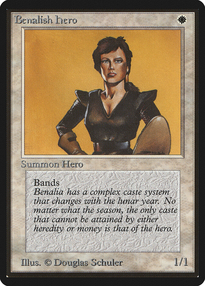 Benalish Hero card front