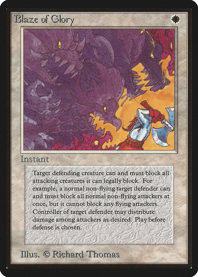 Blaze of Glory card front