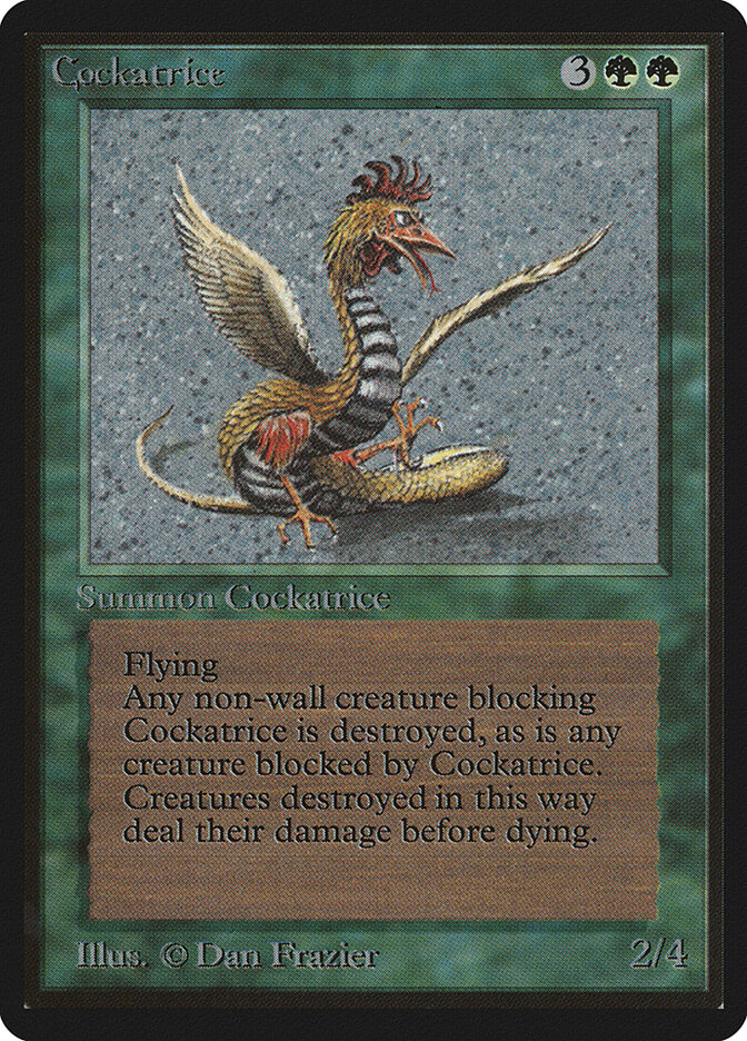 Cockatrice card front