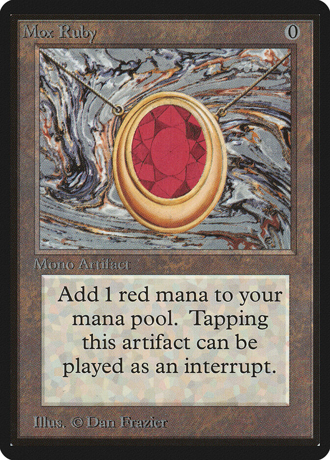 Mox Ruby card front