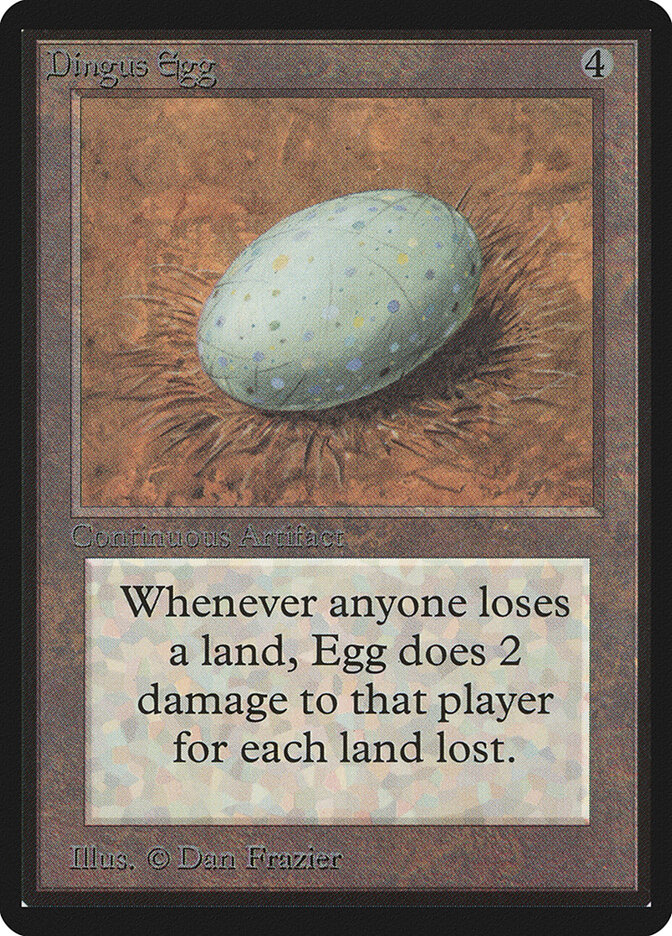 Dingus Egg card front
