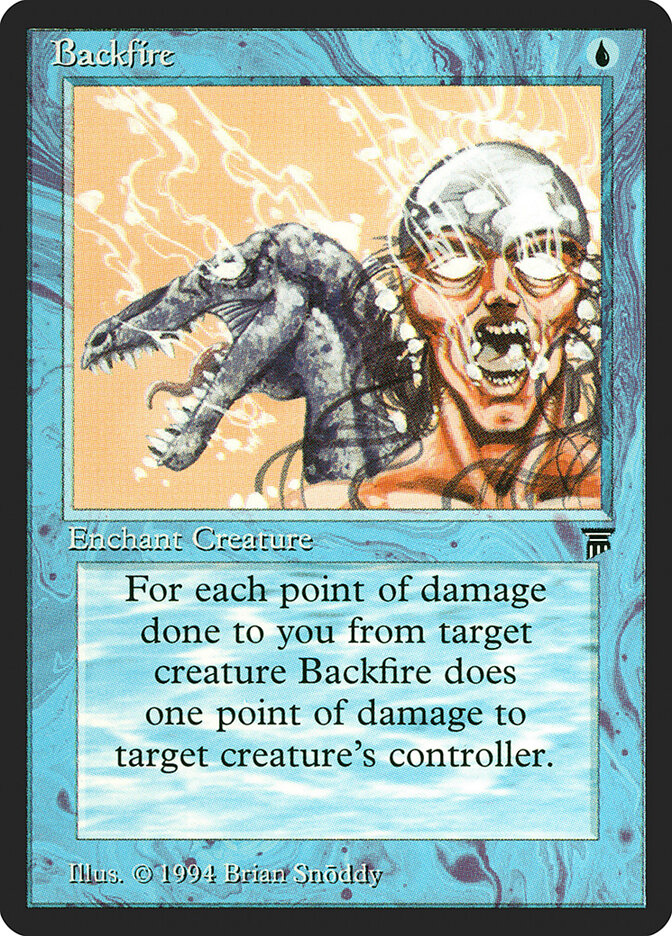 Backfire card front