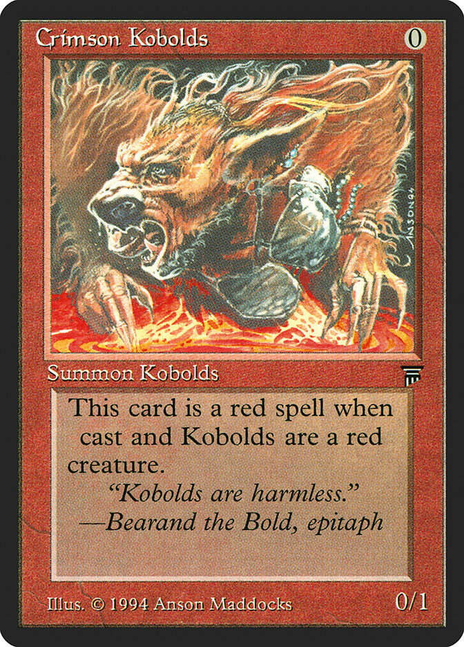 Crimson Kobolds card front