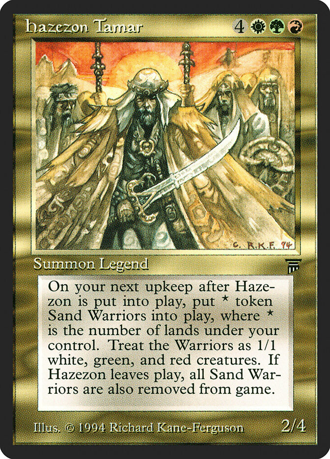 Hazezon Tamar card front