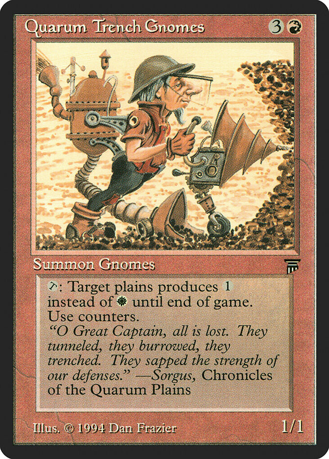 Quarum Trench Gnomes card front