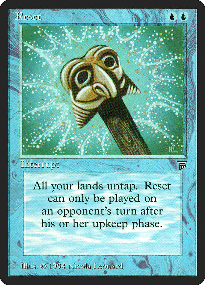 Reset card front
