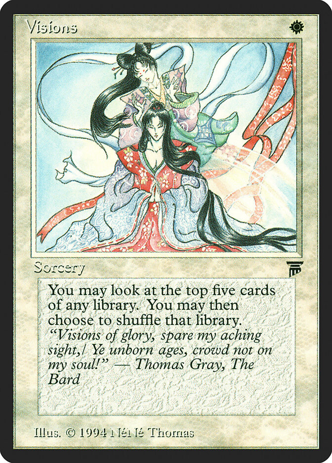 Visions card front