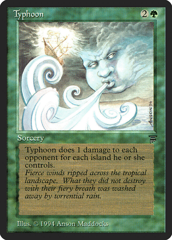 Typhoon card front