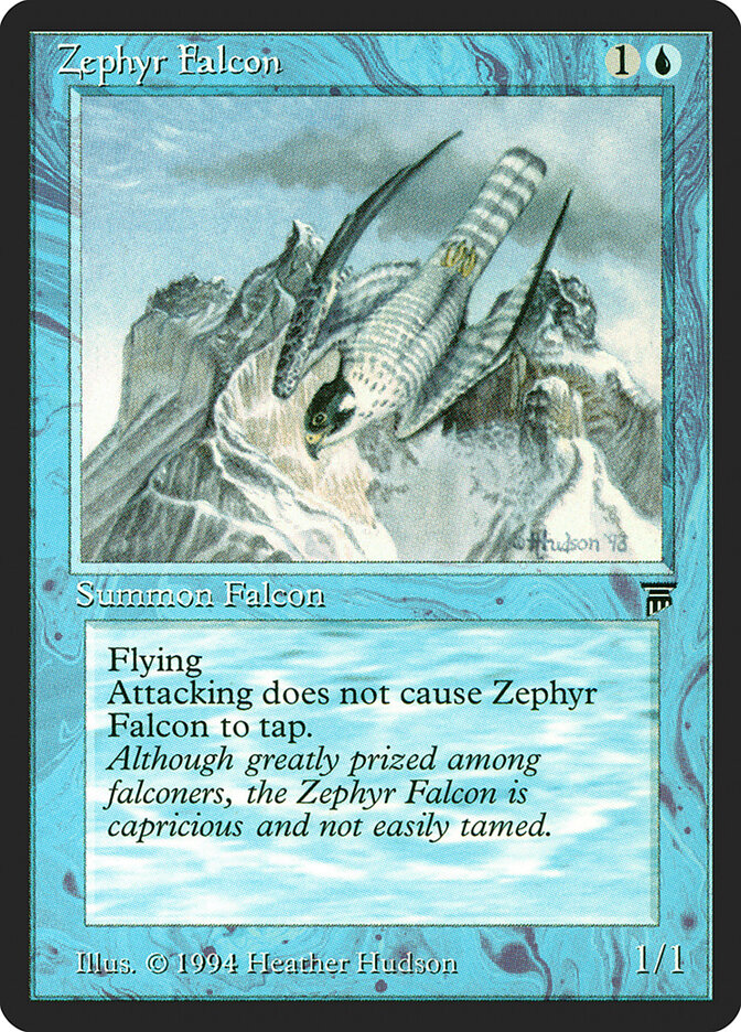 Zephyr Falcon card front
