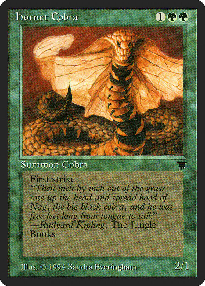 Hornet Cobra card front