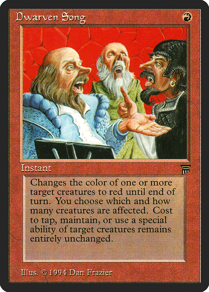 Dwarven Song card front