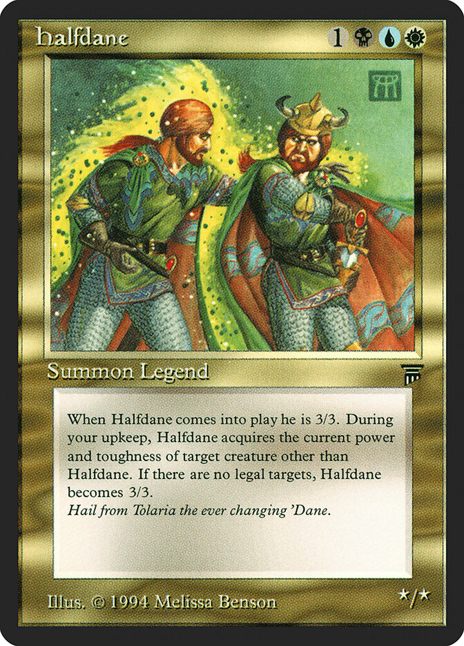 Halfdane card front