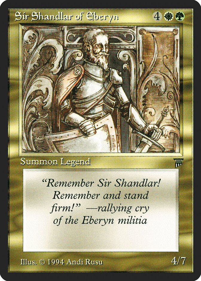Sir Shandlar of Eberyn card front