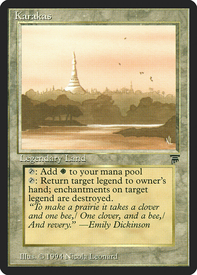 Karakas card front