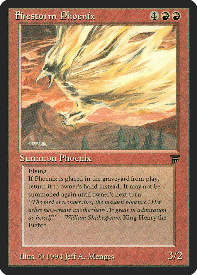 Firestorm Phoenix card front