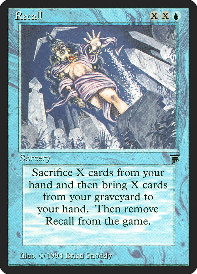 Recall card front