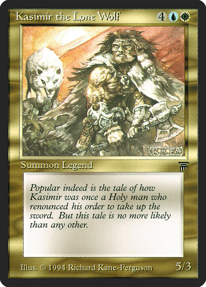 Kasimir the Lone Wolf card front