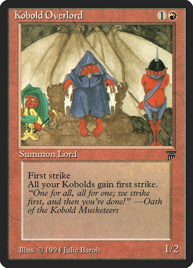 Kobold Overlord card front