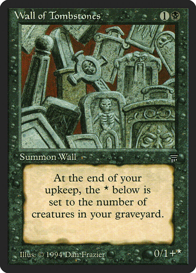 Wall of Tombstones card front