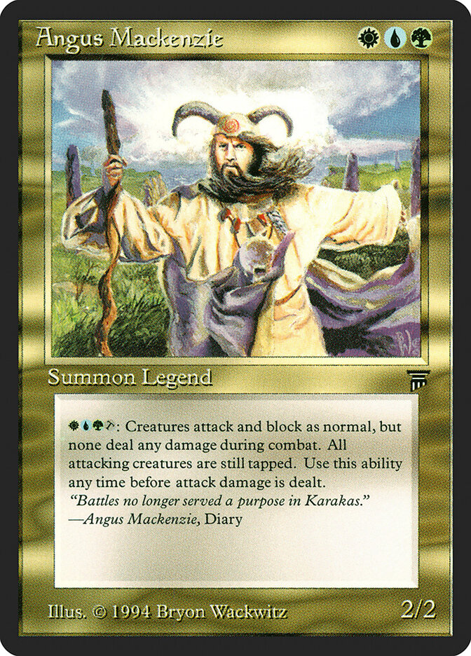 Angus Mackenzie card front