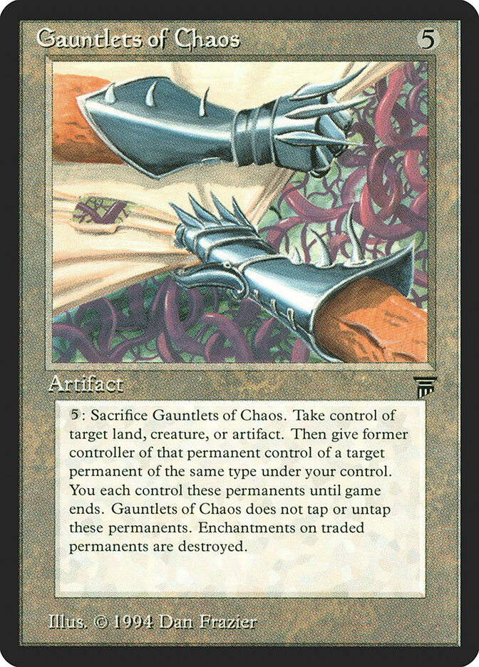Gauntlets of Chaos card front
