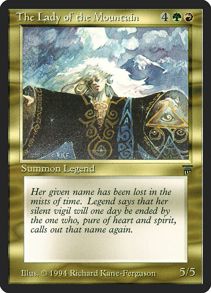 The Lady of the Mountain card front