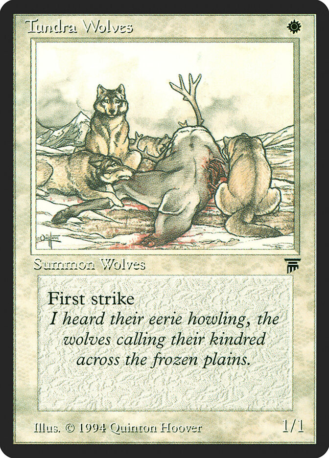 Tundra Wolves card front