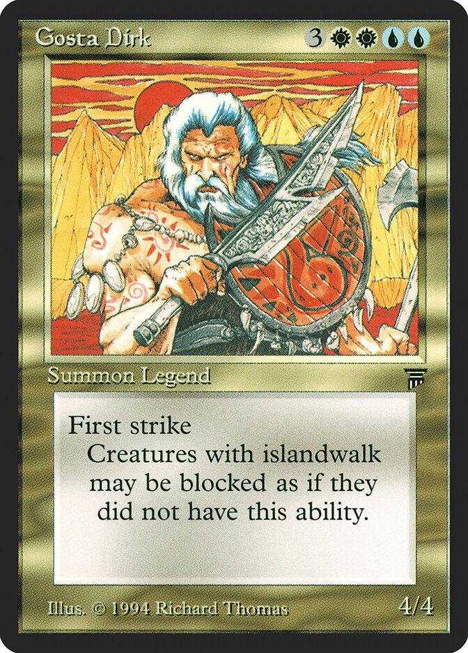 Gosta Dirk card front
