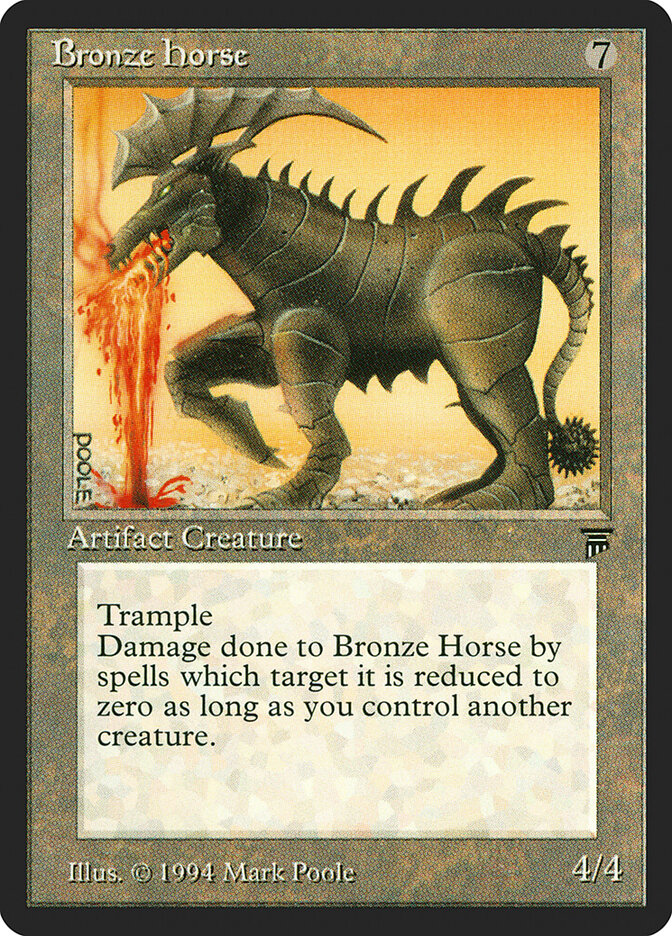 Bronze Horse card front