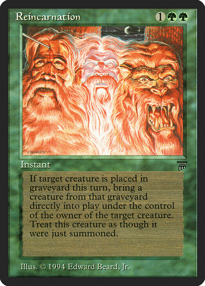 Reincarnation card front