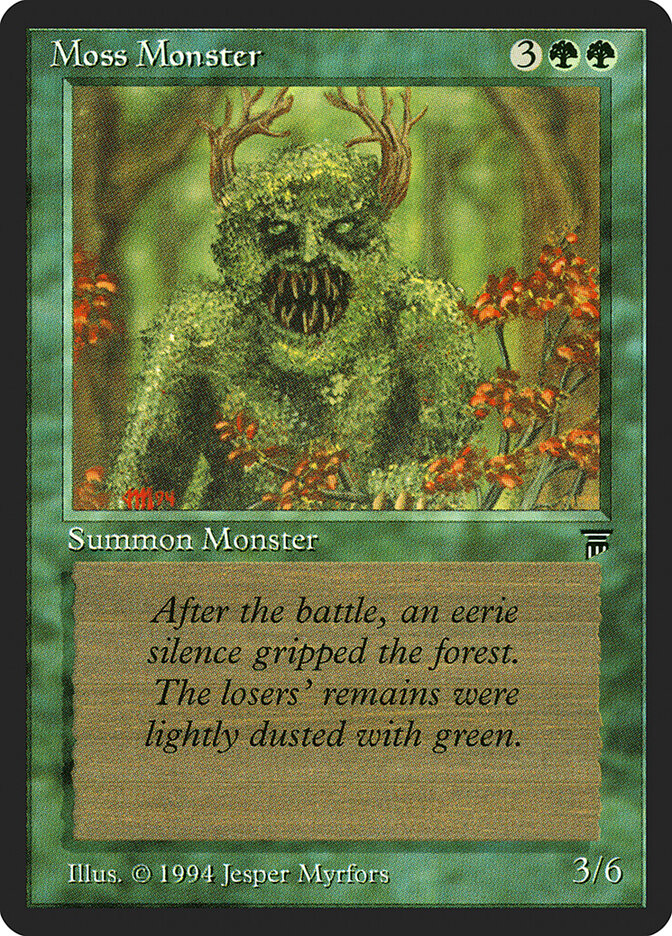 Moss Monster card front