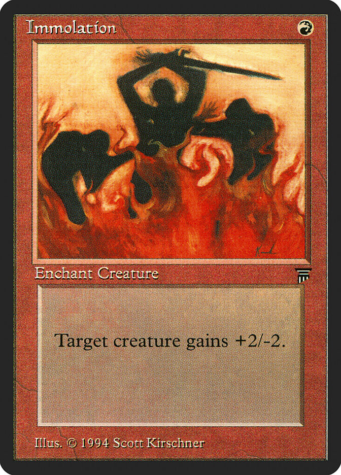 Immolation card front