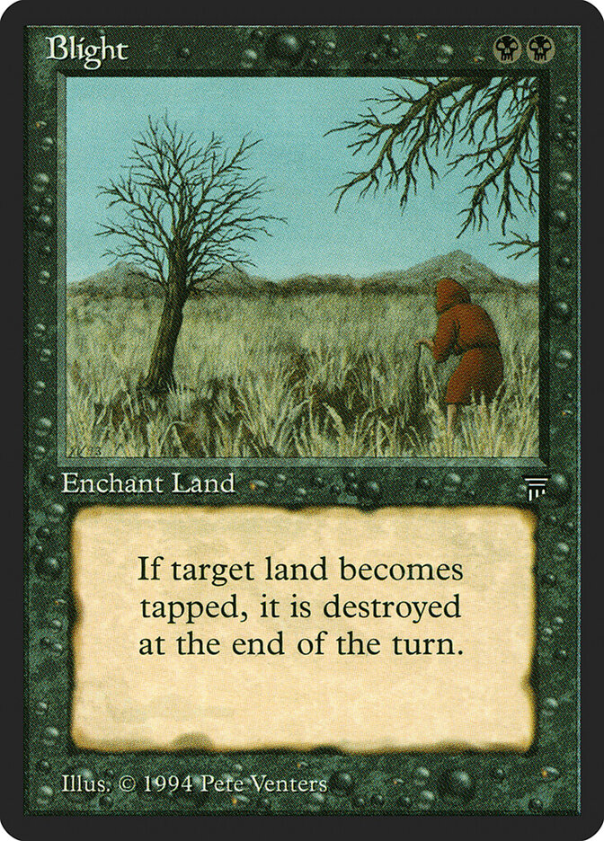 Blight card front