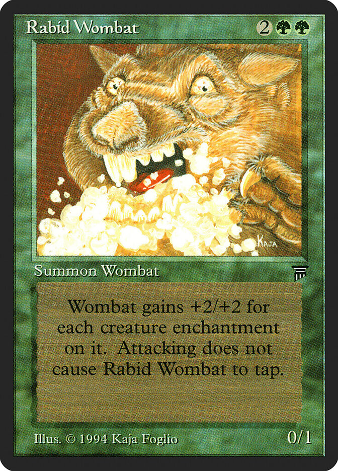 Rabid Wombat card front