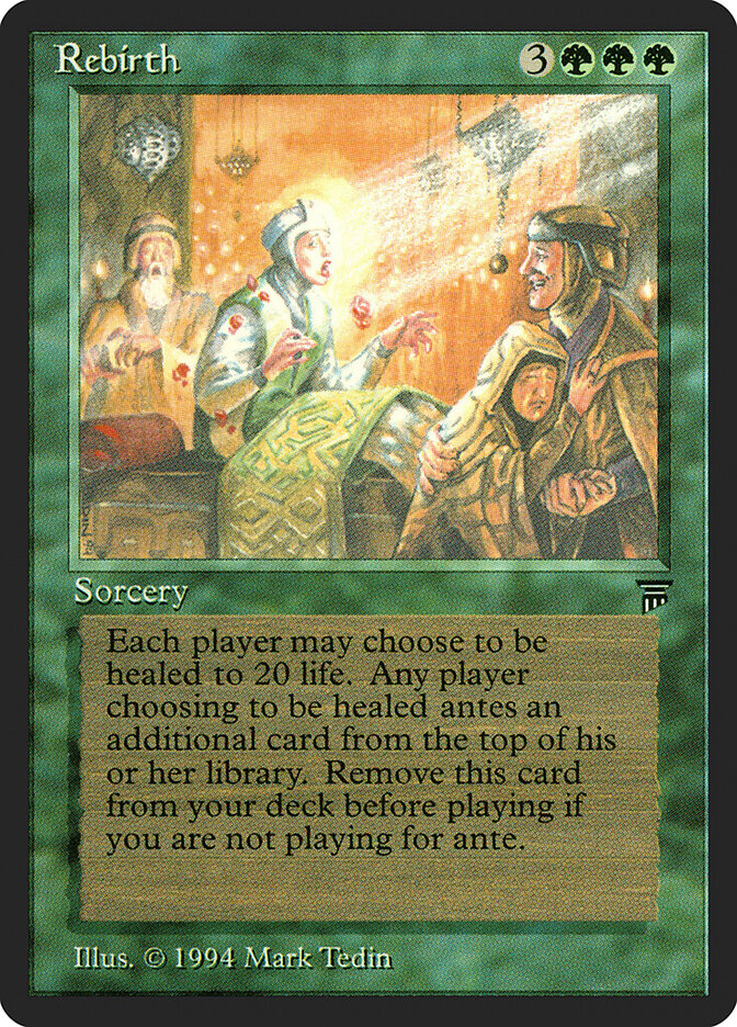 Rebirth card front