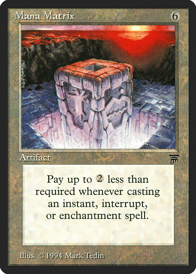 Mana Matrix card front