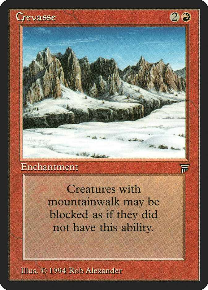 Crevasse card front