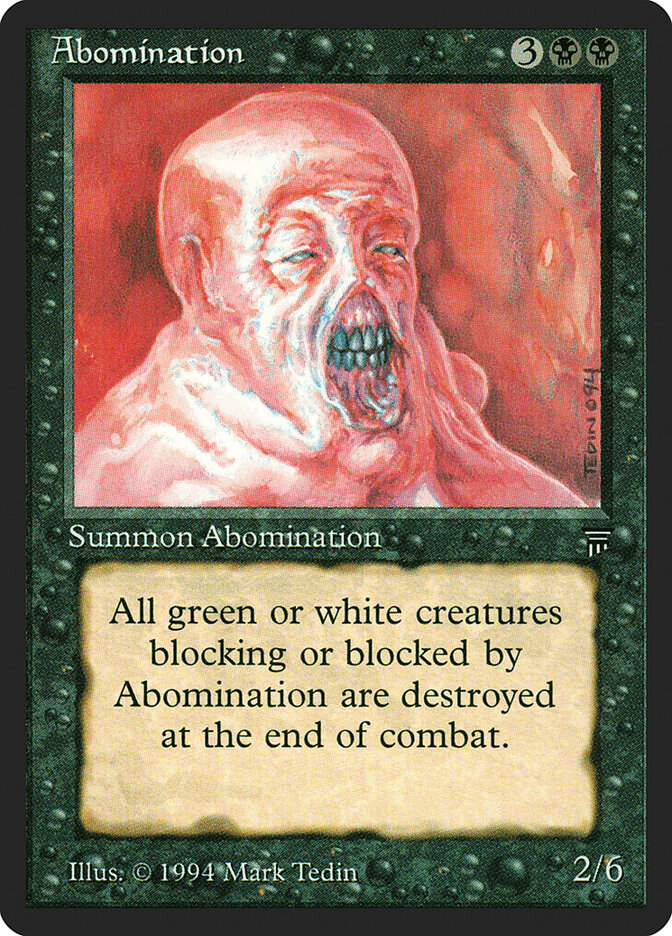 Abomination card front