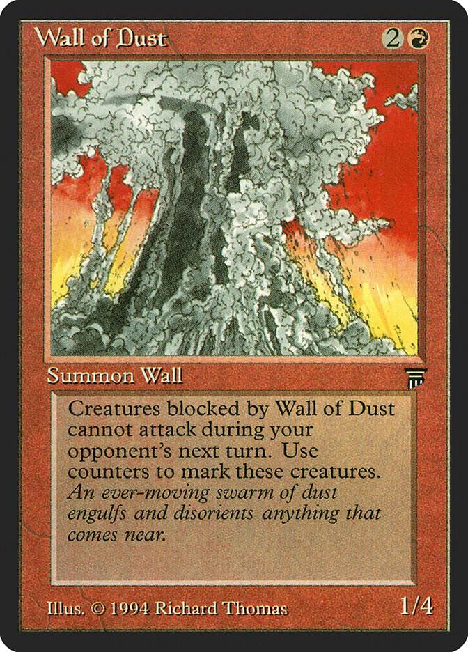 Wall of Dust card front