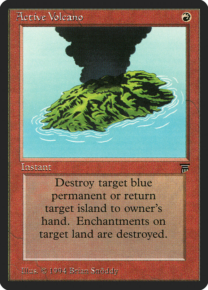 Active Volcano card front
