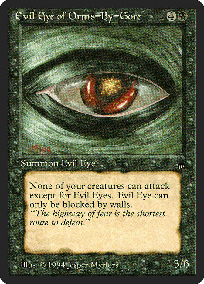Evil Eye of Orms-by-Gore card front