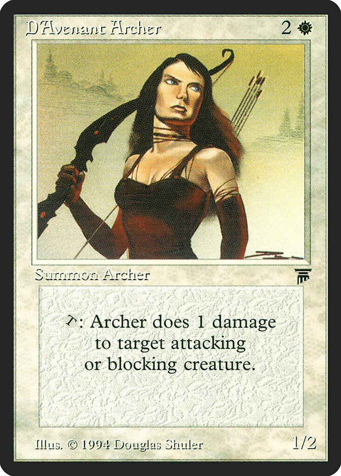 D'Avenant Archer card front