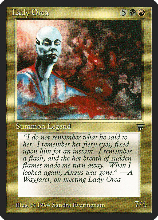 Lady Orca card front