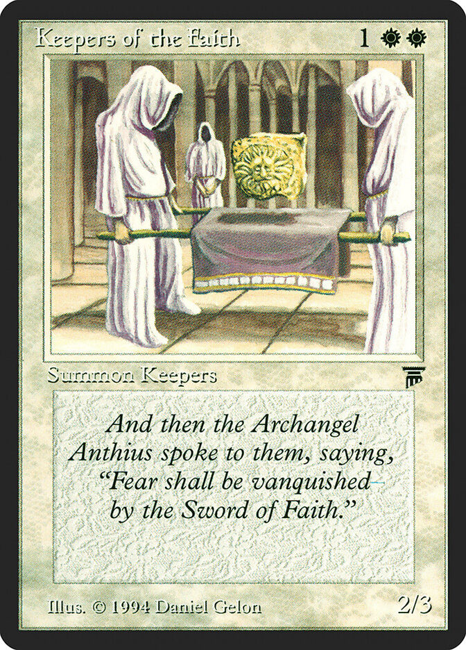 Keepers of the Faith card front
