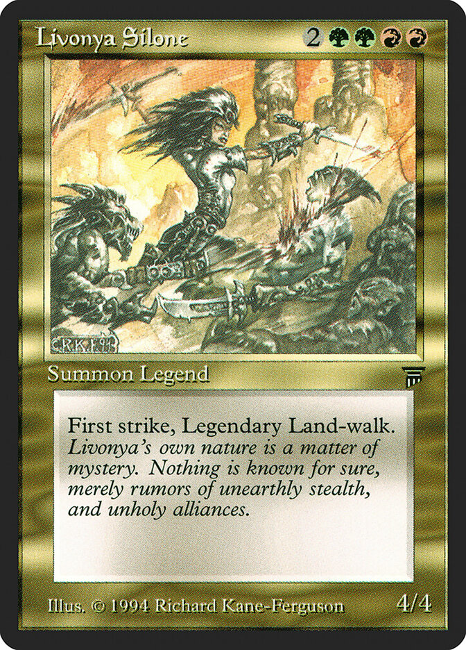 Livonya Silone card front