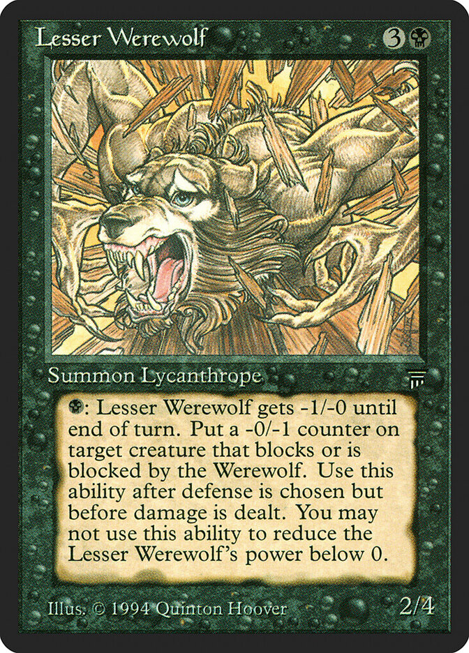 Lesser Werewolf card front