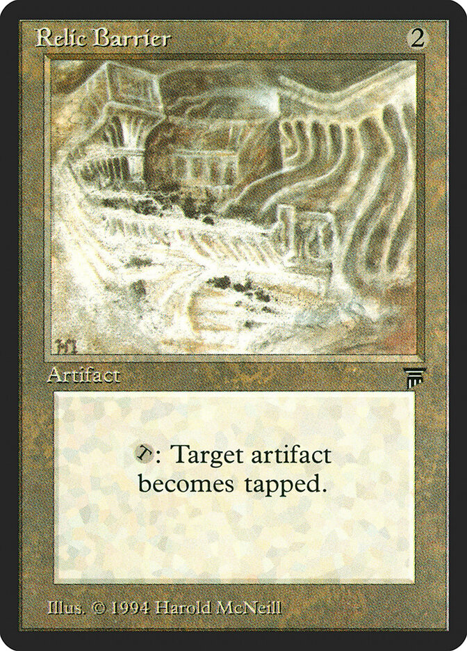 Relic Barrier card front