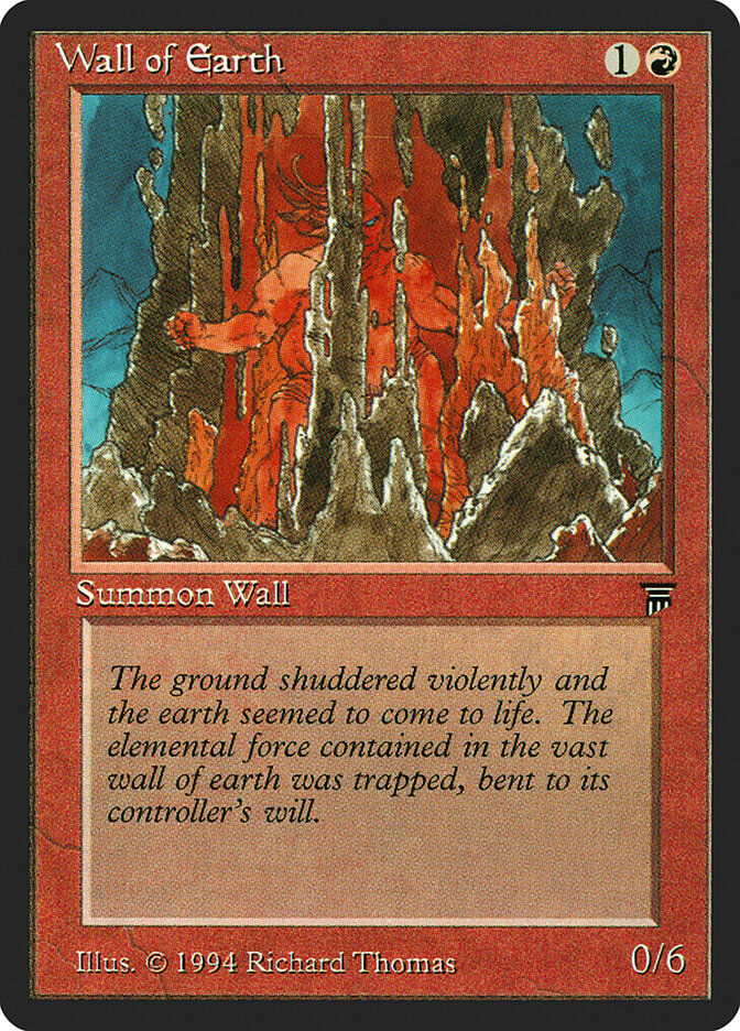 Wall of Earth card front